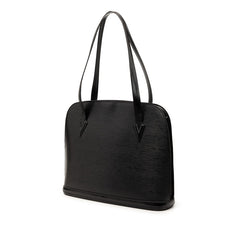 ルイ ヴィトン エピ リュサック ショルダーバッグ トートバッグ M52282 ノワール ブラック レザー レディース LOUIS VUITTON 【中古】