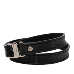 ルイ ヴィトン ダミエ グラフィット スナップイット ブレスレット M6768 ブラック PVC メタル レディース LOUIS VUITTON 【中古】