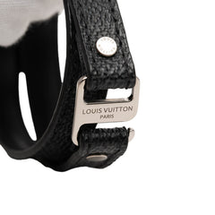 ルイ ヴィトン ダミエ グラフィット スナップイット ブレスレット M6768 ブラック PVC メタル レディース LOUIS VUITTON 【中古】