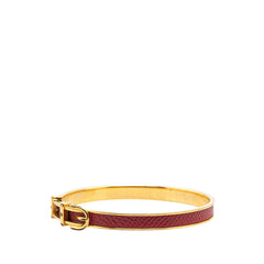 エルメス ベルト モチーフ バングル ゴールド レッド メッキ レディース HERMES 【中古】