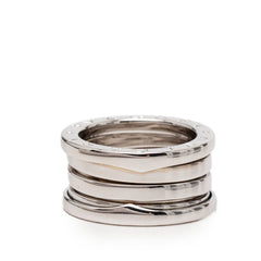 ブルガリ ビーゼロワン リング 指輪 #47 K18WG ホワイトゴールド 750 レディース BVLGARI 【中古】