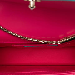 ブルガリ セルペンティ フォーエバー チェーン ショルダーバッグ ピンク レザー レディース BVLGARI 【中古】