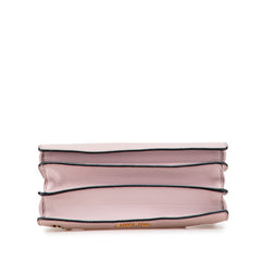 ミュウミュウ ロゴ ショルダーバッグ ハンドバッグ 2WAY ピンク レザー レディース MIUMIU 【中古】