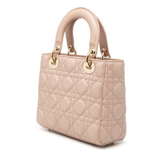 ディオール カナージュ マイ レディディオール ハンドバッグ ショルダーバッグ 2WAY ベージュ系 レザー レディース Dior 【中古】