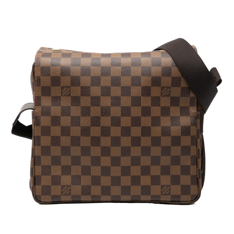ルイ ヴィトン ダミエ ナヴィグリオ ショルダーバッグ N45255 ブラウン PVC レザー レディース LOUIS VUITTON 【中古】
