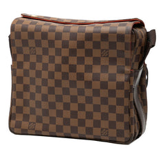 ルイ ヴィトン ダミエ ナヴィグリオ ショルダーバッグ N45255 ブラウン PVC レザー レディース LOUIS VUITTON 【中古】