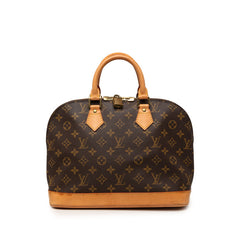 ルイ ヴィトン モノグラム アルマPM ハンドバッグ M51130 ブラウン PVC レザー レディース LOUIS VUITTON 【中古】