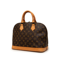 ルイ ヴィトン モノグラム アルマPM ハンドバッグ M51130 ブラウン PVC レザー レディース LOUIS VUITTON 【中古】