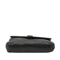 サンローラン カレッジ ハンドバッグ ショルダーバッグ 2WAY 392737 ブラック レザー レディース SAINT LAURENT 【中古】