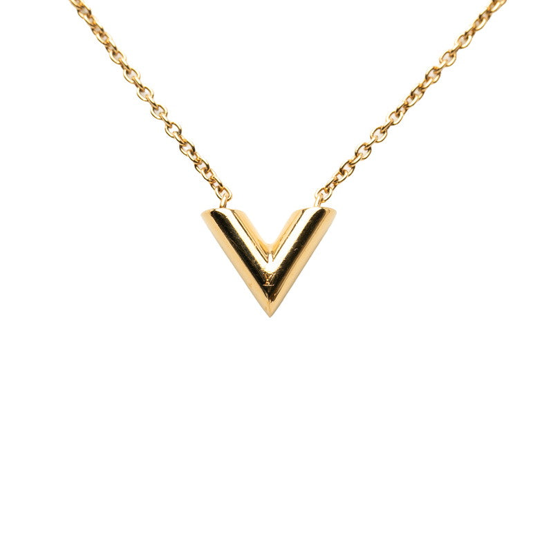 ルイ ヴィトン エセンシャルV ネックレス M61083 ゴールド メッキ レディース LOUIS VUITTON 【中古】