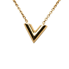 ルイ ヴィトン エセンシャルV ネックレス M61083 ゴールド メッキ レディース LOUIS VUITTON 【中古】