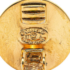 シャネル ヴィンテージ ココマーク ターンロック イヤリング ゴールド シルバー メッキ メタル レディース CHANEL 【中古】