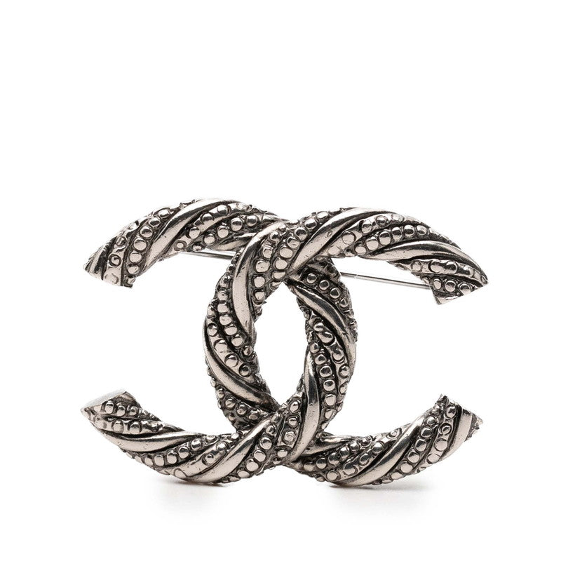 シャネル ココマーク ブローチ シルバー メタル レディース CHANEL 【中古】