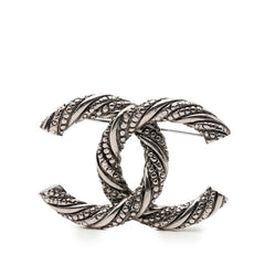 シャネル ココマーク ブローチ シルバー メタル レディース CHANEL 【中古】