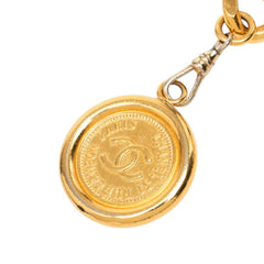 シャネル ココマーク 31 RUE CAMBON ル カンボン ロゴプレート チェーンベルト ゴールド メッキ レディース CHANEL 【中古】