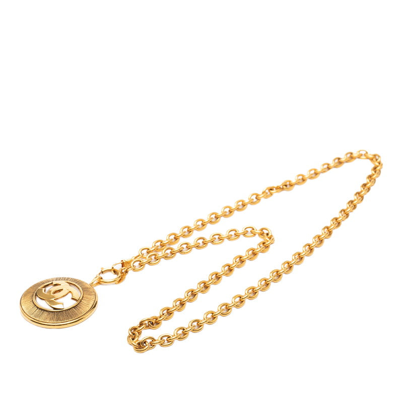 シャネル ココマーク ネックレス ゴールド メッキ レディース CHANEL 中古