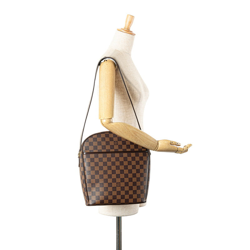 ルイ ヴィトン ダミエ イパネマGM ショルダーバッグ N51292 ブラウン PVC レザー レディース LOUIS VUITTON 【中古】