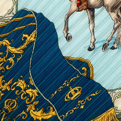 エルメス プリーツカレ Real Escuela Andaluza del Arte 王立アンダルシア馬術学校 スカーフ マルチカラー シルク レディース HERMES 【中古】