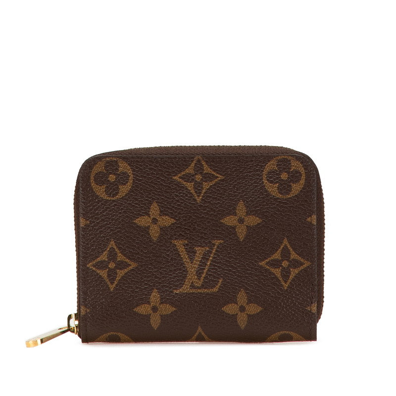 ルイ ヴィトン モノグラム ジッピー コインパース コインケース 小銭入れ M60067 ブラウン PVC レザー レディース LOUIS VUITTON 【中古】