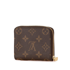 ルイ ヴィトン モノグラム ジッピー コインパース コインケース 小銭入れ M60067 ブラウン PVC レザー レディース LOUIS VUITTON 【中古】