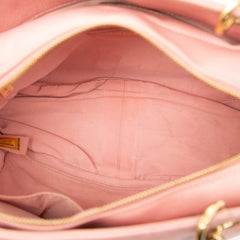 シャネル マトラッセ ココマーク チェーン ショルダーバッグ ハンドバッグ ピンク キャビアスキン レディース CHANEL 【中古】