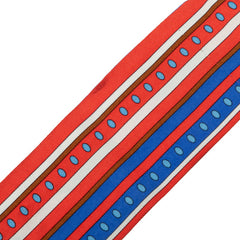 エルメス ツイリー Sequences セカンス スカーフ レッド系 マルチカラー シルク レディース HERMES 中古