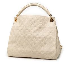 ルイ ヴィトン モノグラムアンプラント アーツィーMM ワンショルダーバッグ M93449 ネージュ アイボリー レザー レディース LOUIS VUITTON 【中古】
