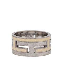 エルメス ムーブアッシュ リング 指輪 #53 アイボリー SV925 シルバー レディース HERMES 【中古】