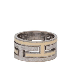 エルメス ムーブアッシュ リング 指輪 #53 アイボリー SV925 シルバー レディース HERMES 【中古】