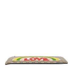 グッチ GGスプリーム レインボー LOVE クラッチバッグ セカンドバッグ 476411 ベージュ マルチカラー PVC レディース GUCCI 【中古】