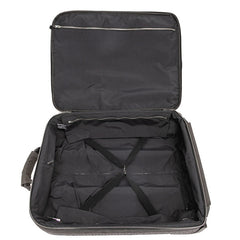 エルメス エールライン キャリーバッグ スーツケース グレー シルバー金具 キャンバス レディース HERMES 【中古】