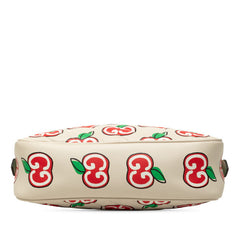 グッチ GGマーモント GGアップル 斜め掛け チェーン ショルダーバッグ 447632 ホワイト レザー レディース GUCCI 中古
