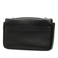 バレンシアガ エブリデイ チェーンウォレット ショルダーバッグ 537387 ブラック レザー レディース BALENCIAGA 【中古】