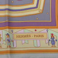 エルメス カレ90 手を差しのべる DONNER LA MAIN スカーフ ベージュ マルチカラー シルク レディース HERMES 中古