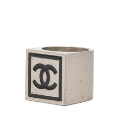 シャネル ココマーク リング 指輪 02A刻印 シルバー メタル レディース CHANEL 中古