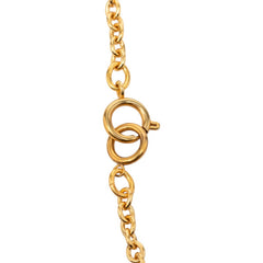 シャネル ココマーク ひし形 モチーフ ネックレス ゴールド メッキ レディース CHANEL 【中古】