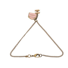 シャネル ココマーク 31 RUE CAMBON ル カンボン チェーン ブレスレット 06C刻印 ゴールド ピンク メッキ レディース CHANEL 【中古】