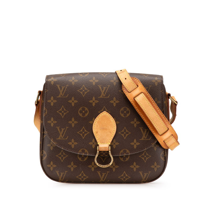 ルイ ヴィトン モノグラム サンクルー24 ショルダーバッグ M51242 ブラウン PVC レザー レディース LOUIS VUITTON 【中古】