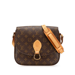 ルイ ヴィトン モノグラム サンクルー24 ショルダーバッグ M51242 ブラウン PVC レザー レディース LOUIS VUITTON 【中古】