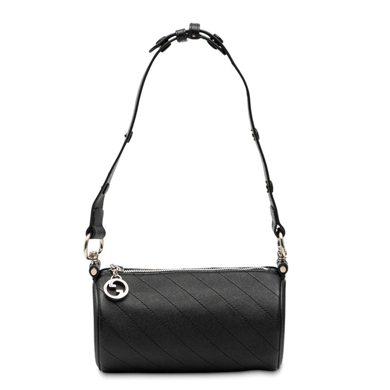 グッチ ブロンディ ショルダーバッグ 760169 ブラック レザー レディース GUCCI 中古