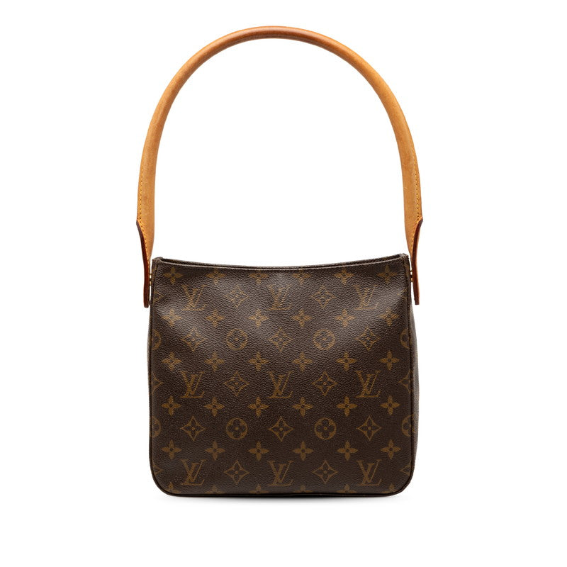ルイ ヴィトン モノグラム ルーピングMM ショルダーバッグ ハンドバッグ M51146 ブラウン PVC レザー レディース LOUIS VUITTON 【中古】