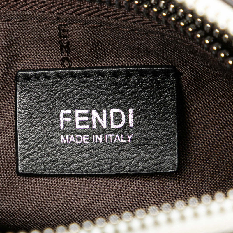 フェンディ ミニ バイザウェイ ビジュー ハンドバッグ ショルダーバッグ 2WAY 8BL133 アイボリー レザー レディース FENDI 【中古】