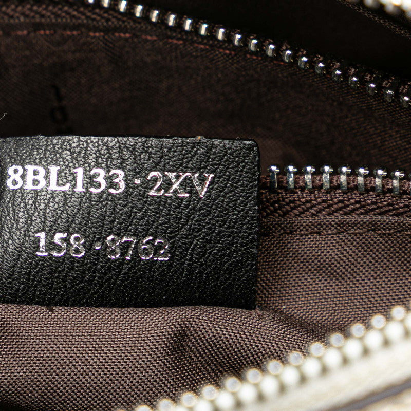 フェンディ ミニ バイザウェイ ビジュー ハンドバッグ ショルダーバッグ 2WAY 8BL133 アイボリー レザー レディース FENDI 【中古】