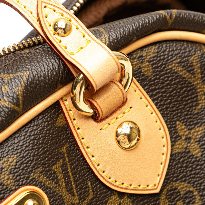 ルイ ヴィトン モノグラム モントルグイユPM ハンドバッグ M95565 ブラウン PVC レザー レディース LOUIS VUITTON 【中古】