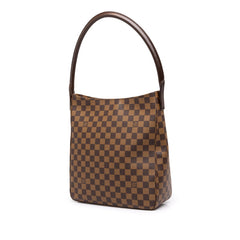 ルイ ヴィトン ダミエ ルーピングGM SPO ショルダーバッグ N51144 ブラウン PVC レザー レディース LOUIS VUITTON 中古
