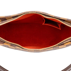 ルイ ヴィトン ダミエ ルーピングGM SPO ショルダーバッグ N51144 ブラウン PVC レザー レディース LOUIS VUITTON 中古