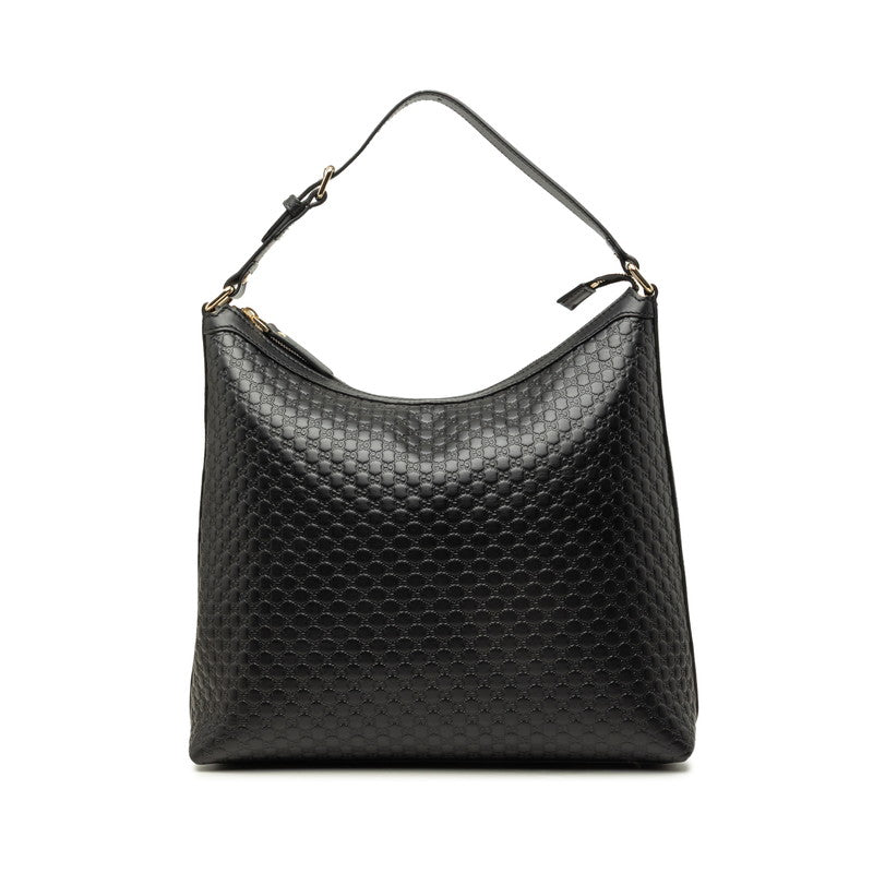 グッチ マイクロ グッチシマ ショルダーバッグ ワンショルダーバッグ 449732 ブラック レザー レディース GUCCI 中古