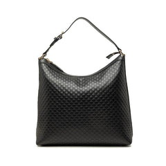 グッチ マイクロ グッチシマ ショルダーバッグ ワンショルダーバッグ 449732 ブラック レザー レディース GUCCI 中古