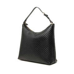 グッチ マイクロ グッチシマ ショルダーバッグ ワンショルダーバッグ 449732 ブラック レザー レディース GUCCI 中古
