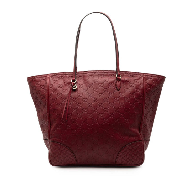 グッチ グッチシマ トートバッグ ショルダーバッグ 323671 レッド レザー レディース GUCCI 【中古】